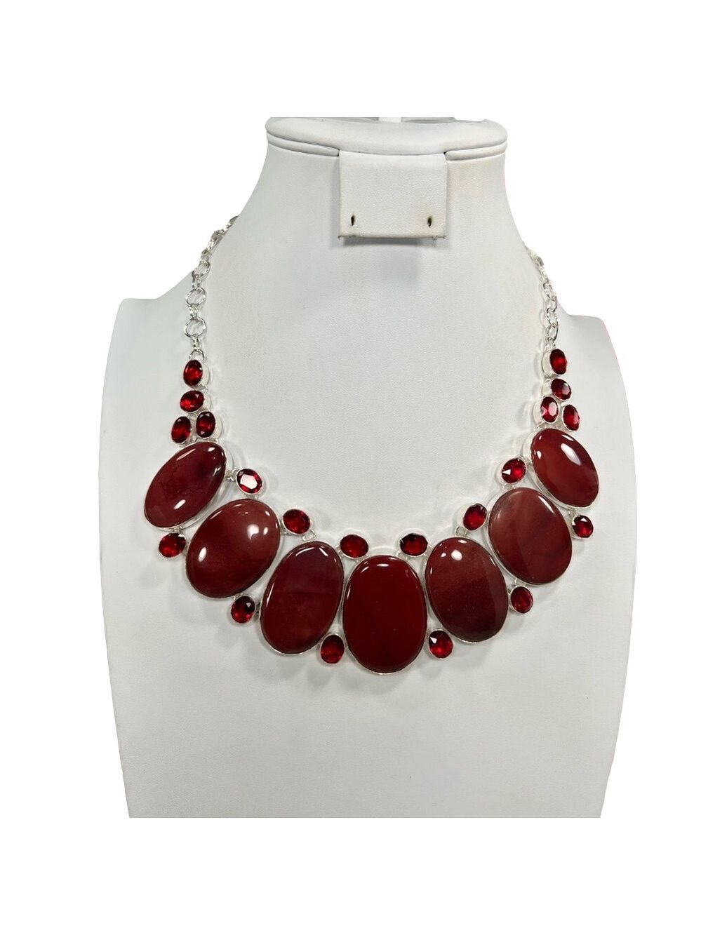 Mookaite Jasper 925 Gemstone Large Necklace